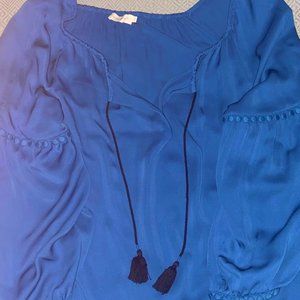 Tory Burch silk fringed shirt